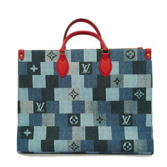 Louis Vuitton Monogram Denim On The Go GM Shoulder Bag - Picture 7 of 7